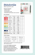 Stitchville - Cross stitch pattern - PAPER