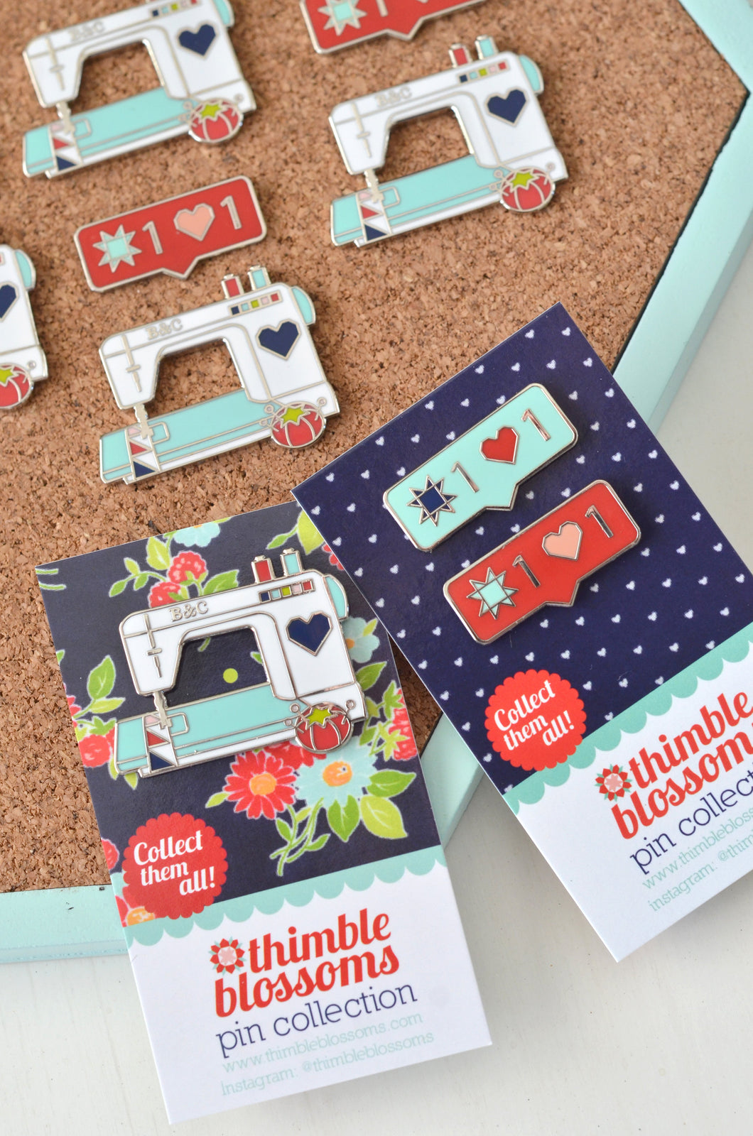 Sewing with B&C/IG Love Enamel Pins