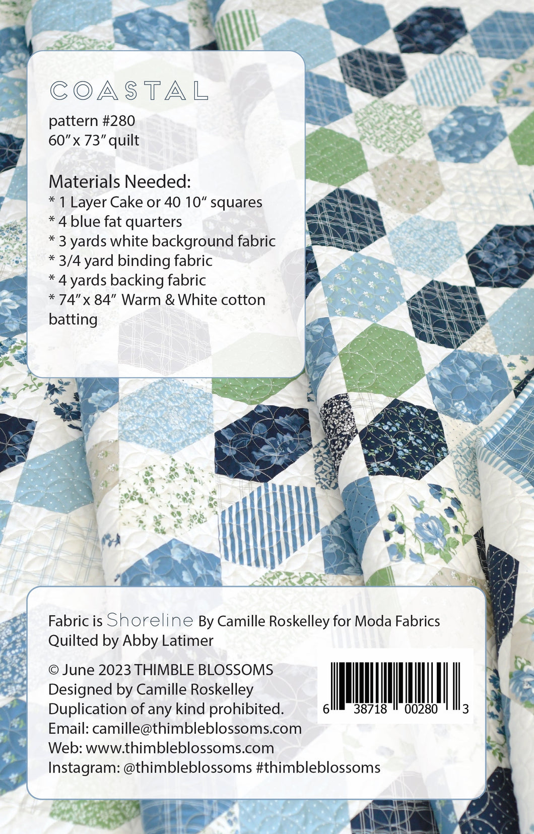 Coastal - PDF pattern – Thimble Blossoms