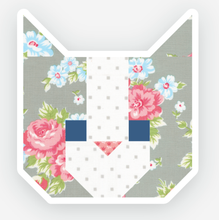 A cat named Stitch Vinyl Sticker