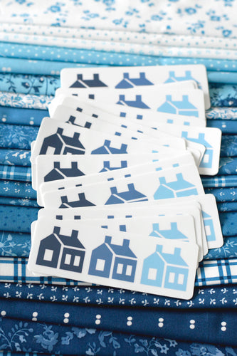 Blueprint houses Vinyl Sticker