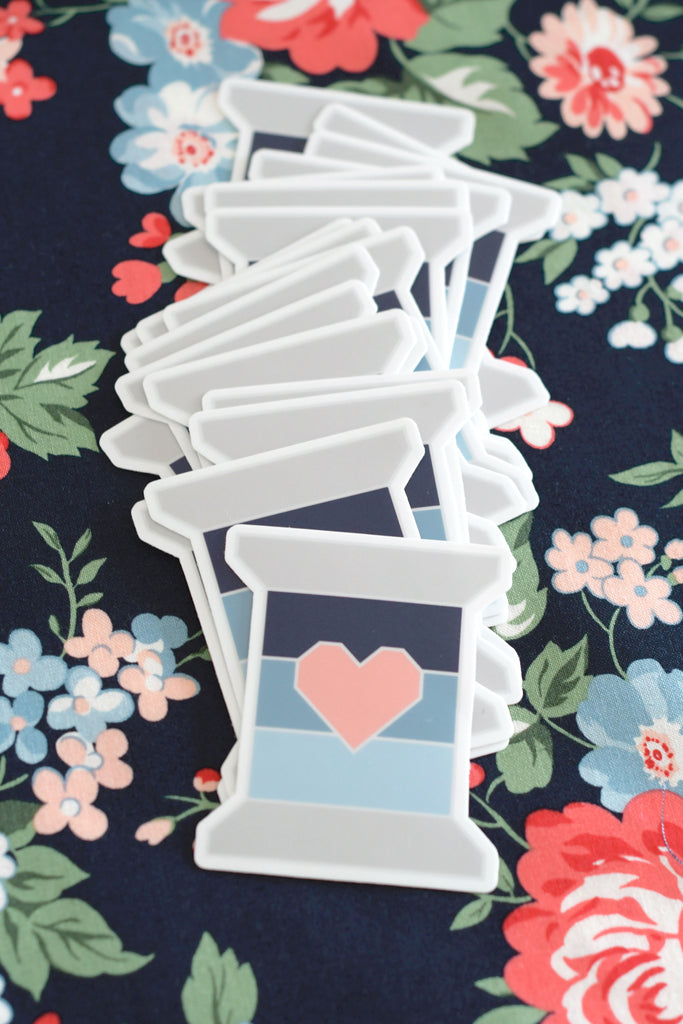 Spool Vinyl Sticker - Dwell – Thimble Blossoms